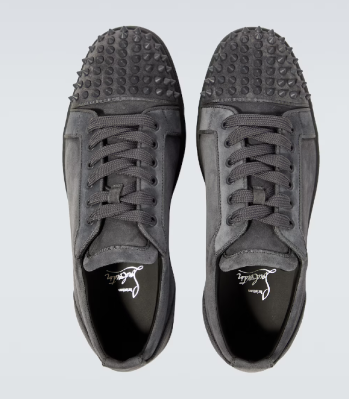 Ch**an louboutin l**is junior spikes suede sneakers
