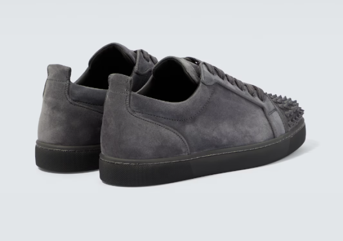 Ch**an louboutin l**is junior spikes suede sneakers