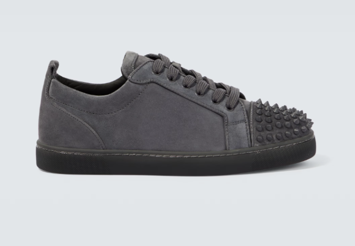 Ch**an louboutin l**is junior spikes suede sneakers